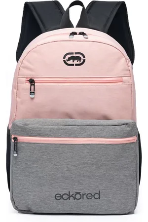 Ecko Mochila Bolsa Moda Feminina Original Reforçada Moderna Cinza C/ /Cinza