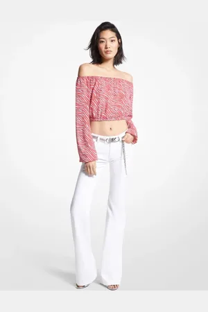Michael Kors Blusa Zebra Manga Longa Ms340gv9bg662