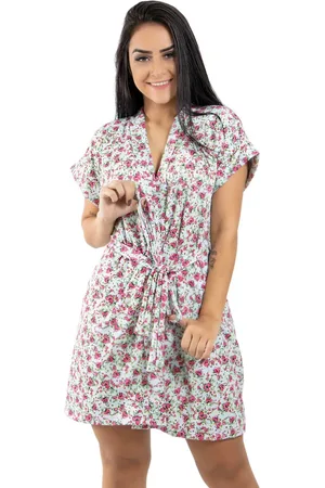 Linha Noite Robe Delicato Estampado