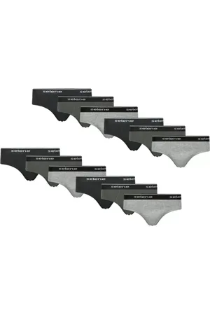 Selene Kit Com 12 Cuecas Slip Masculina De Algodão Original