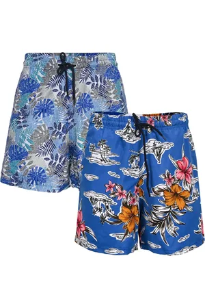 RAIZZIS Kit 2 Bermudas Short Masculino Conforto Verão Praia Piscina Claro