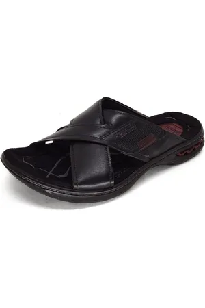 PEGADA Chinelo Masculino Couro Tira Cruzada