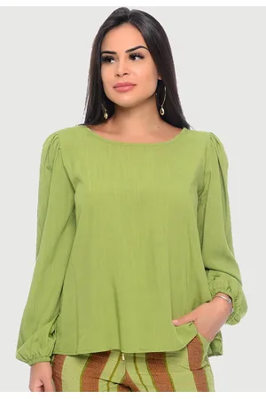 BBonnie Blusa Bata Decote Redondo B