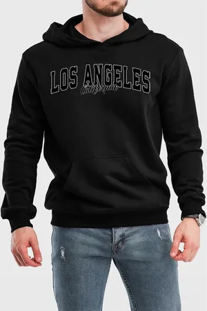 Benellys Moletom Canguru Flanelado com Capuz Los Angeles