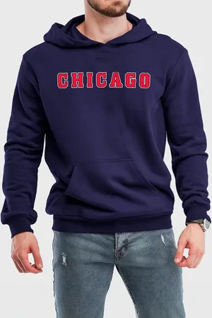 Benellys Moletom Canguru Flanelado com Capuz Chicago Marinho