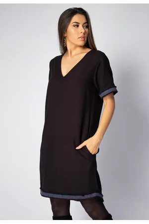 Amazonia Vital Vestido Chemise Curto Viscose Jabuti com Bolso com Detalhe na Barra