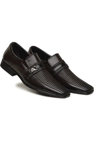 Nine4 Sapato Social Comfort Macio Escamado Detalhe Metal Exclusivo