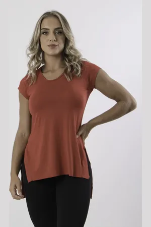 Diluxo Blusa Sobre Legging Vermelha