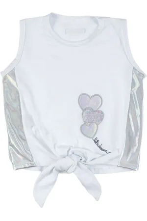 Look Jeans Infantil - Blusa Malha Branca