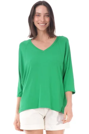 Amazonia Vital Blusa Ampla Morcego Guyrá Manga 3/4 Malha Light