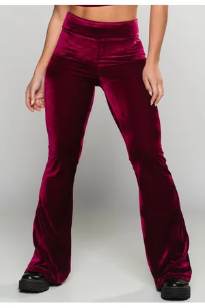 Mvb Modas Calça Feminina Flare Pantalona Veludo