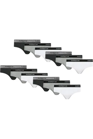 Selene Kit Com 12 Cuecas Slip Masculina De Algodão Original