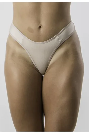 Linha Noite Kit 3 Calcinhas Fio Duplo Tanga Micro Bege