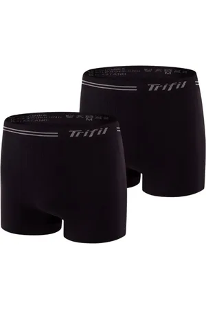 TRIFIL Kit Com 2 Cuecas Box Masculino Sem Costura Microfibra