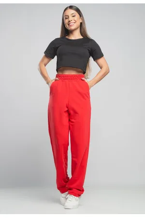 Mvb Modas Calça Pantalona Flare Franzida Wide Leg Moletinho
