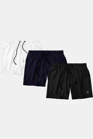 Life Kit 3 Shorts Masculino Básico Liso Bermuda Praia Mauricinho Tactel Colorido
