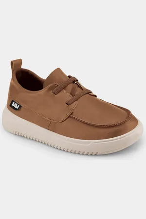 Calçados Bibi Infantil - Tênis Casual Bibi New Way Caramelo de Couro 1192072 25