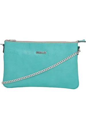 Griffazzi Bolsa Clutch Transversal em Couro Água