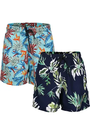 RAIZZIS Kit 2 Bermudas Short Praia Piscina Moda Verão Estampas