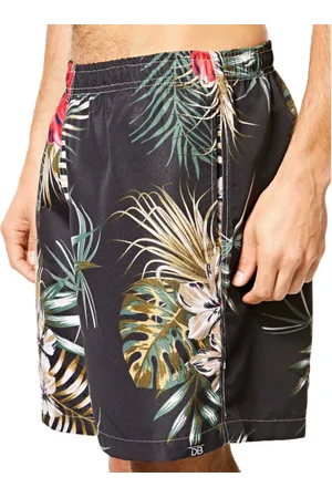 RAIZZIS Bermuda Masculina Short Praia Estampado Ajuste Elástico