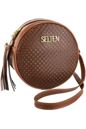 Selten Bolsa Transversal Feminina Redonda Matelasse Modelo 3D