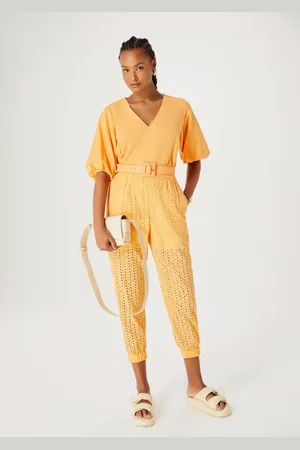 Hering Calça Feminina Carrot Cintura Alta Em Laise