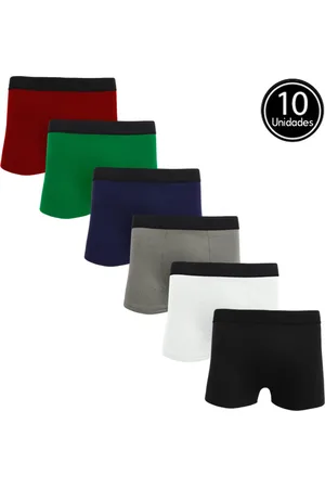 QLC SPORT Kit 10 Cuecas Boxer Algodão C5 Sortido