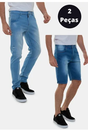 Versatti Kit Com Calça e Bermuda Jeans Premium Masculina Barcelona