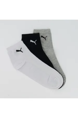 PUMA Kit Meia 3 Pares Cano Médio