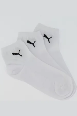 PUMA Kit Meia 9 Pares Cano Médio Branca