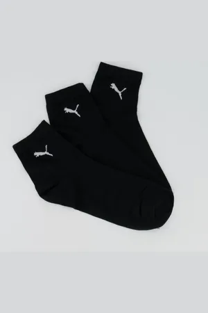 PUMA Kit Meia 9 Pares Cano Médio Preta