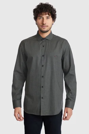 Camisa Regular Sarja Fio 60 Xadrez - Aramis