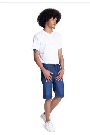 Versatti Bermuda Jeans Masculina Tradicional Original Maragogi