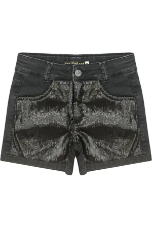 Look Jeans Infantil - Shorts Juvenil c/ Paetê