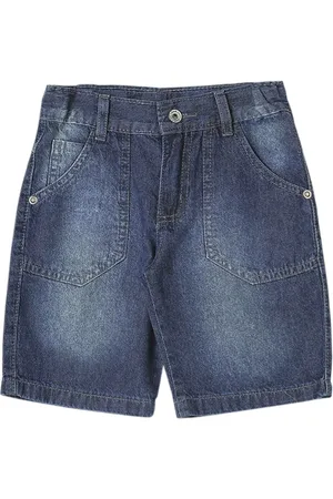 Look Jeans Infantil - Shorts Básico Jeans