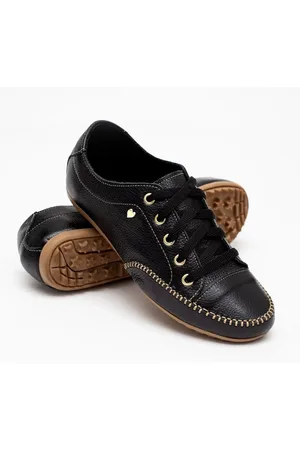 ROMEU E JULIETA SHOES Tênis Feminino Mocatênis Confortável Couro Legítimo