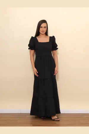 Aura Vestido Cíntia Longo Linho