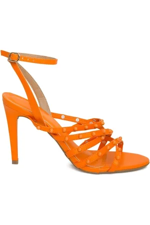 Sandália DAFITI SHOES Tiras Laranja - Compre Agora