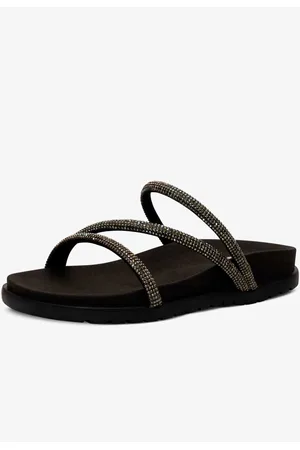 Pópidí Infantil - Sandália Rasteira Feminina Pópidi Chinelo Papete Brilho Strass