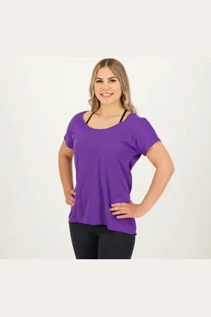 Selene Camiseta Dryfit Básica Feminina Roxa