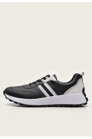 Tênis Jogging DAFITI SHOES Recortes Preto - Compre Agora