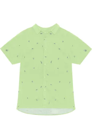 Minty Infantil - Camisa Juvenil Masculina Em Viscose