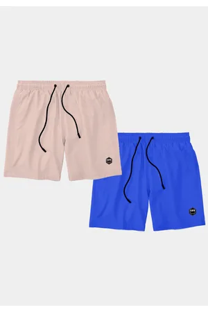 Life Kit 2 Shorts Masculino Básico Liso Bermuda Praia Mauricinho Tactel