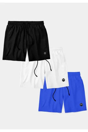 Life Kit 3 Shorts Masculino Básico Liso Bermuda Praia Mauricinho Tactel