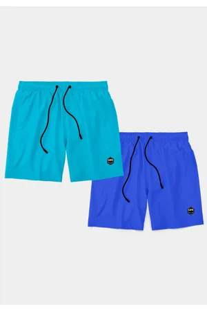Life Kit 2 Shorts Masculino Básico Liso Bermuda Praia Mauricinho Tactel