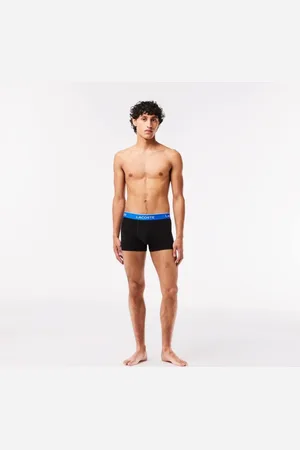 Lacoste Pack com três Cueca s masculinas em jérsei com cós assinado