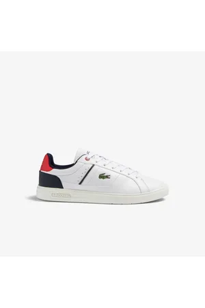 Lacoste Tênis masculino Europa Pro em material sintético tricolor