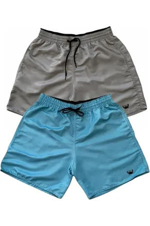 Relaxado Kit 2 Short Bermuda Moda Praia Tactel Liso