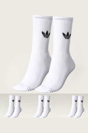 adidas Kit 3pçs Meia Cano Alto Tre Crw Branca