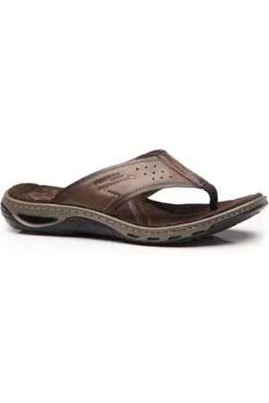 PEGADA Chinelo Masculino Couro 131663